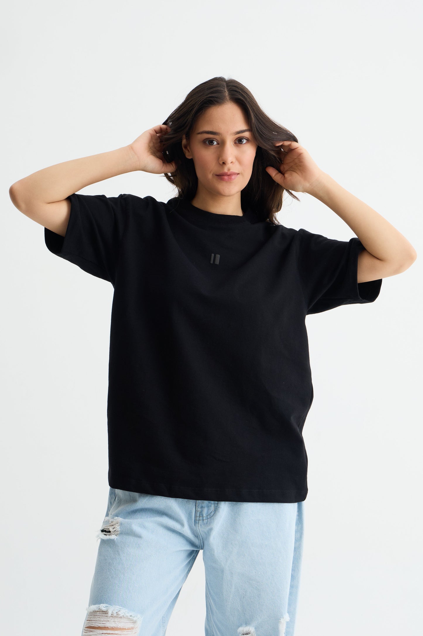 Black Solid T-Shirt