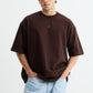 Brown Solid T-shirt