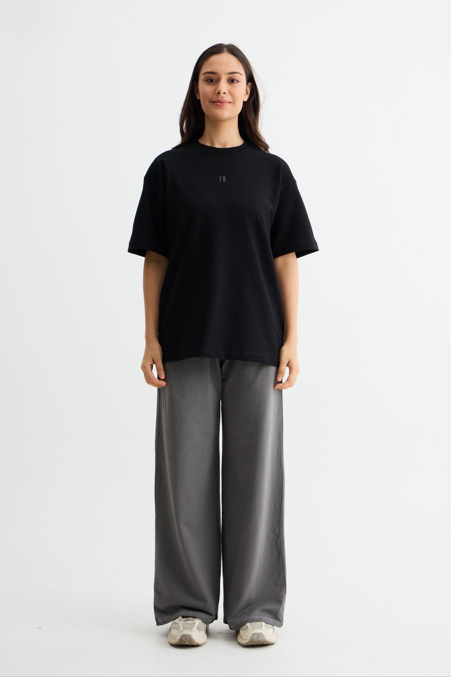 Steel Grey Baggy Joggers