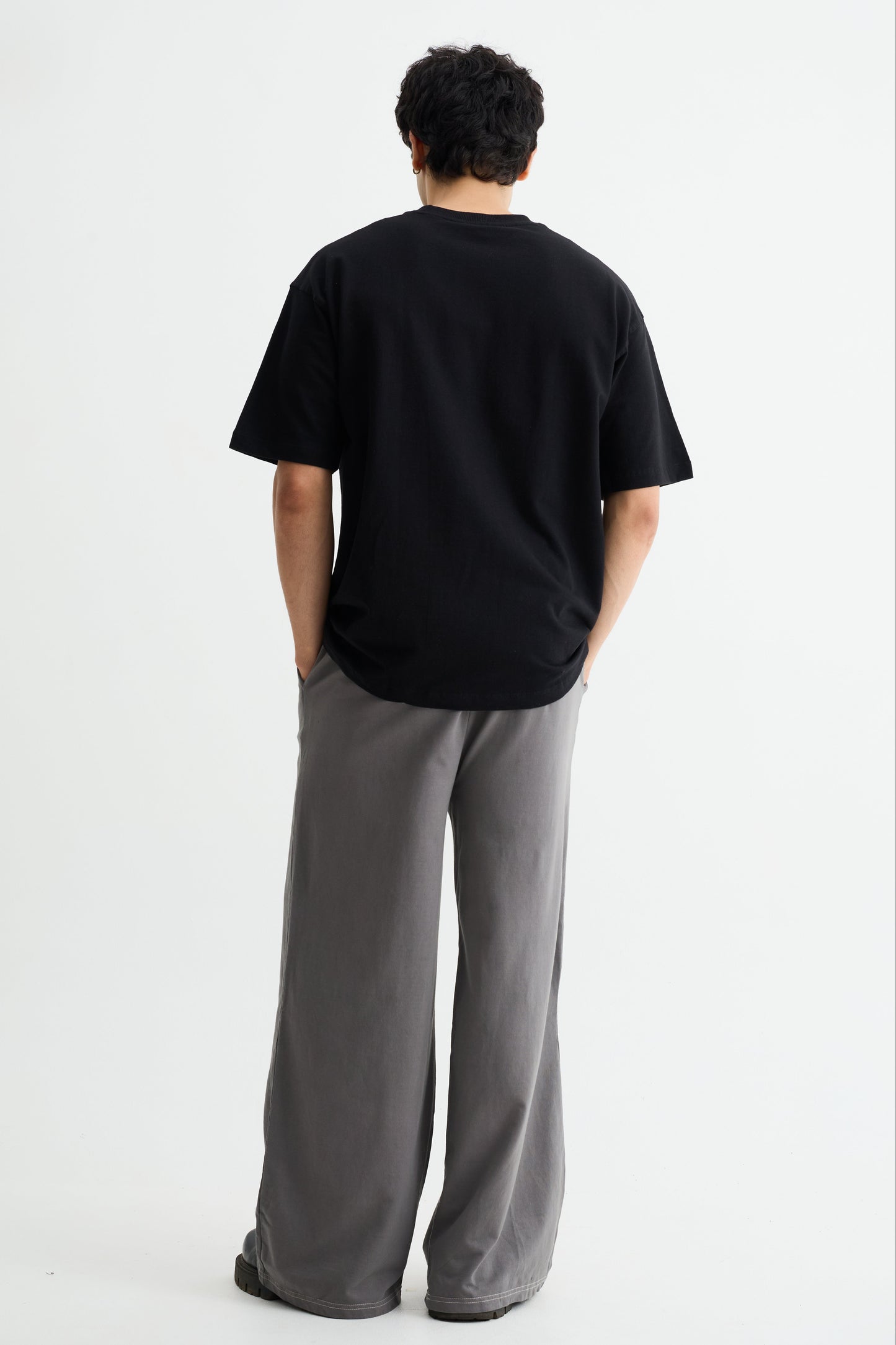 Steel Grey Baggy Joggers