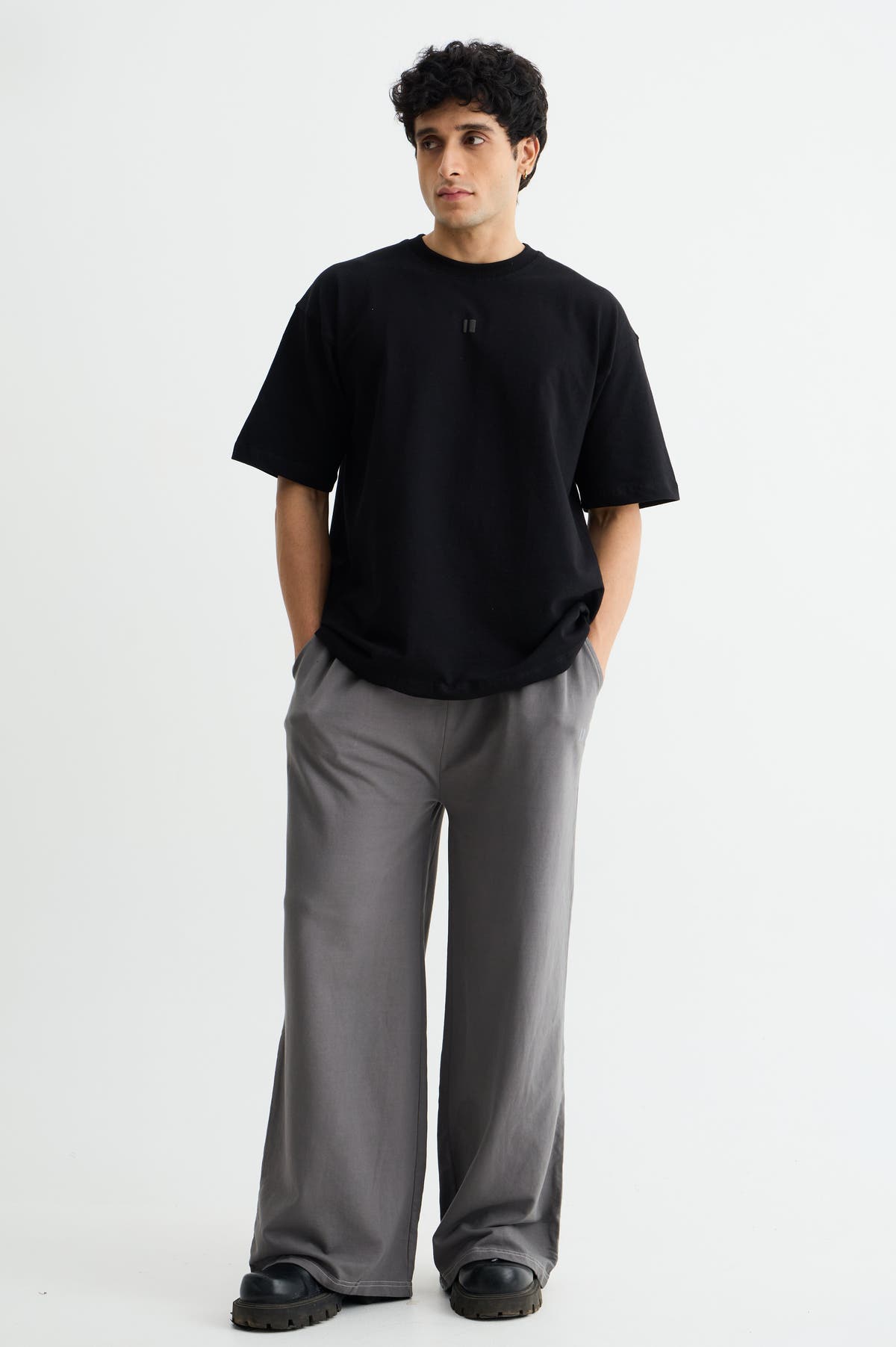 Steel Grey Baggy Joggers