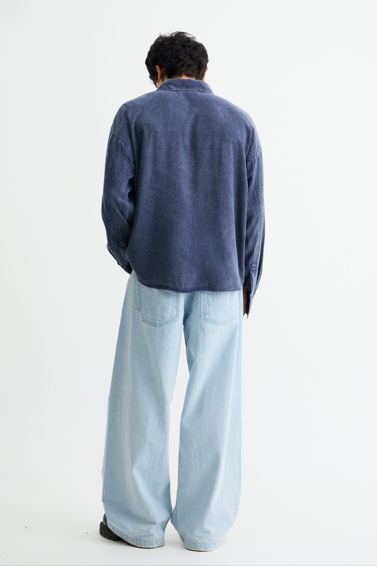Washed Past Blue Linen Shirt