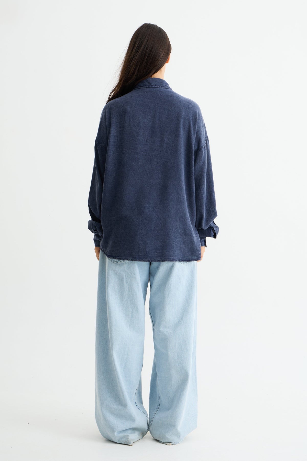 Washed Past Blue Linen Shirt