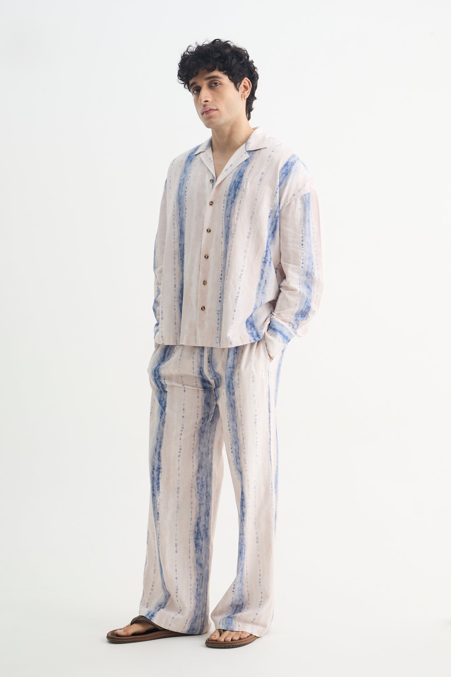 Tie Dye Cotton Viscose Pant