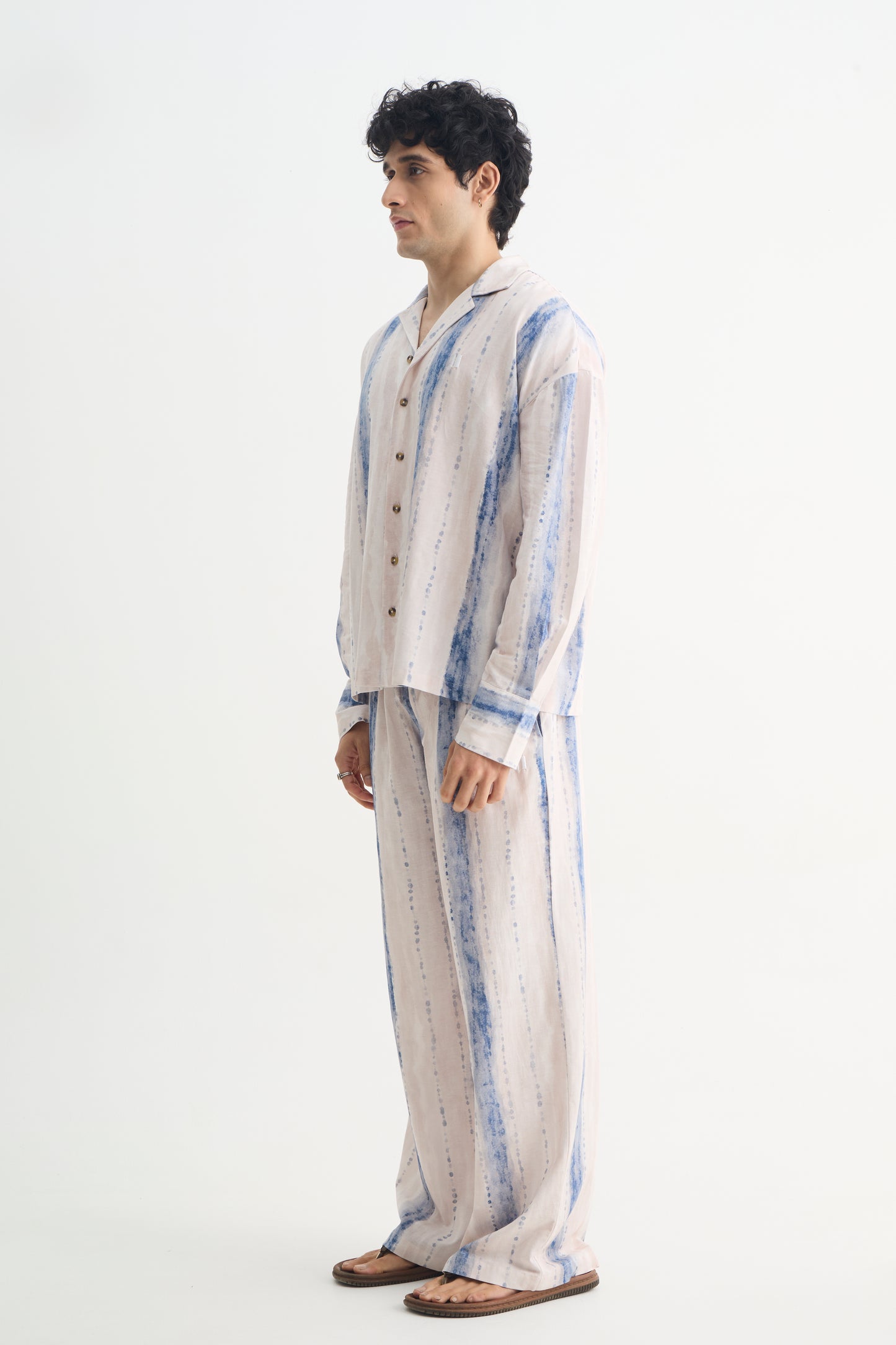 Tie Dye Cotton Viscose Shirt