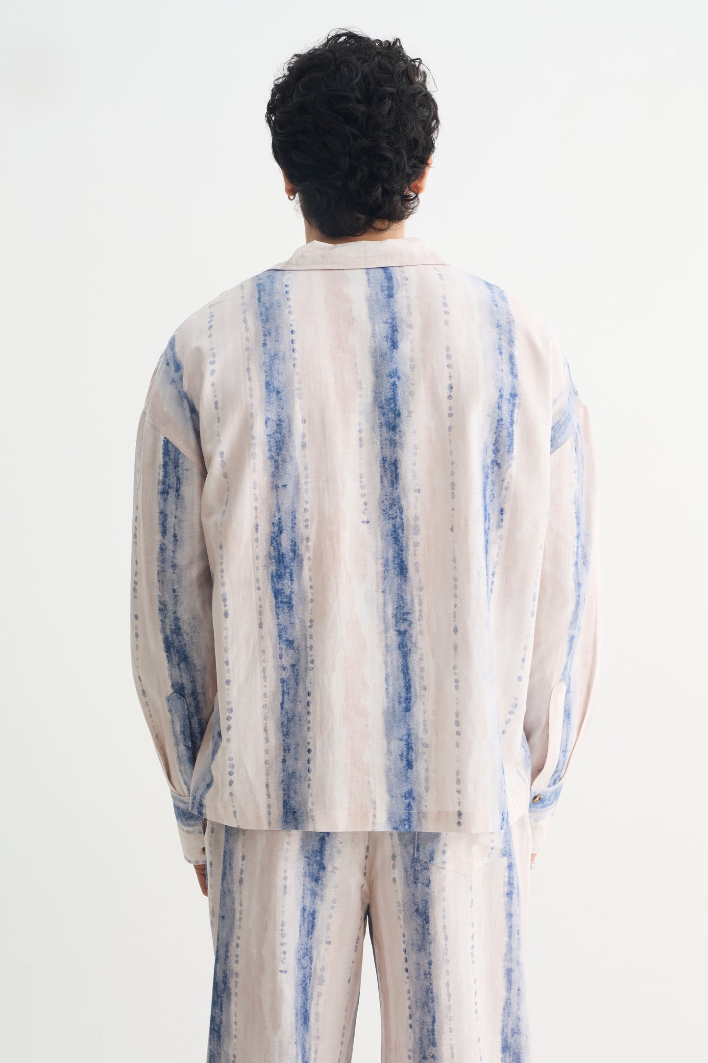 Tie Dye Cotton Viscose Shirt