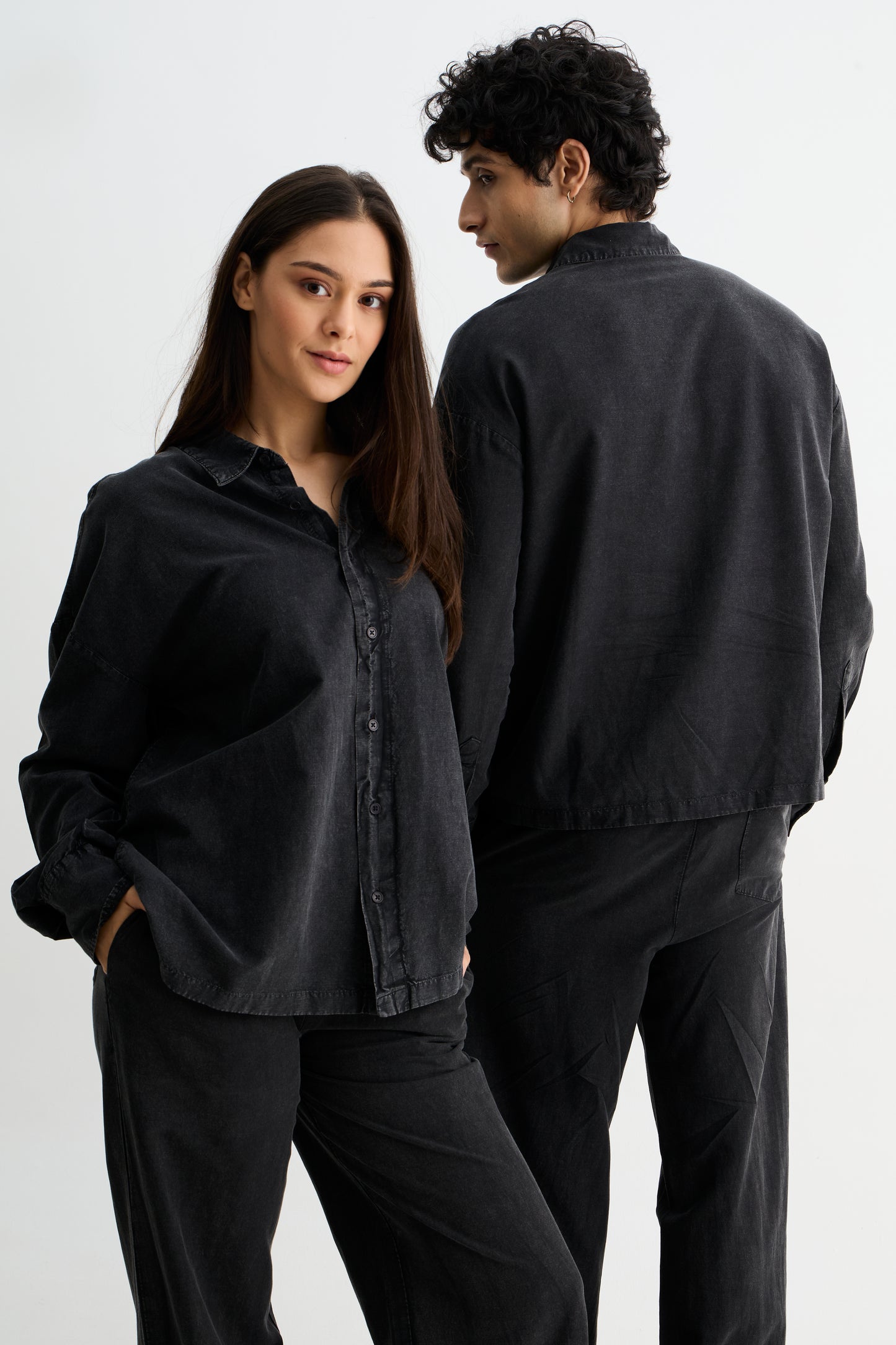 Charcoal Washed Cotton Gauze Set