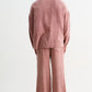Mauve Washed Gauze Cotton Set