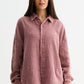 Mauve Washed Gauze Cotton Set