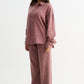 Mauve Washed Gauze Cotton Shirt