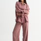 Mauve Washed Gauze Cotton Set