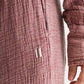 Mauve Washed Gauze Cotton Pant
