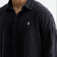 Charcoal Washed Cotton Gauze Shirt