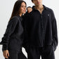 Charcoal Washed Cotton Gauze Shirt