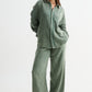 Green Washed Gauze Cotton Pant