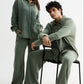 Green Washed Gauze Cotton Pant