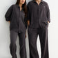 Dark Mocha Brown Gauze Cotton Pant