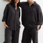 Dark Mocha Brown Gauze Cotton Shirt