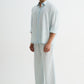 Sky Blue Washed Cotton Viscose Shirt