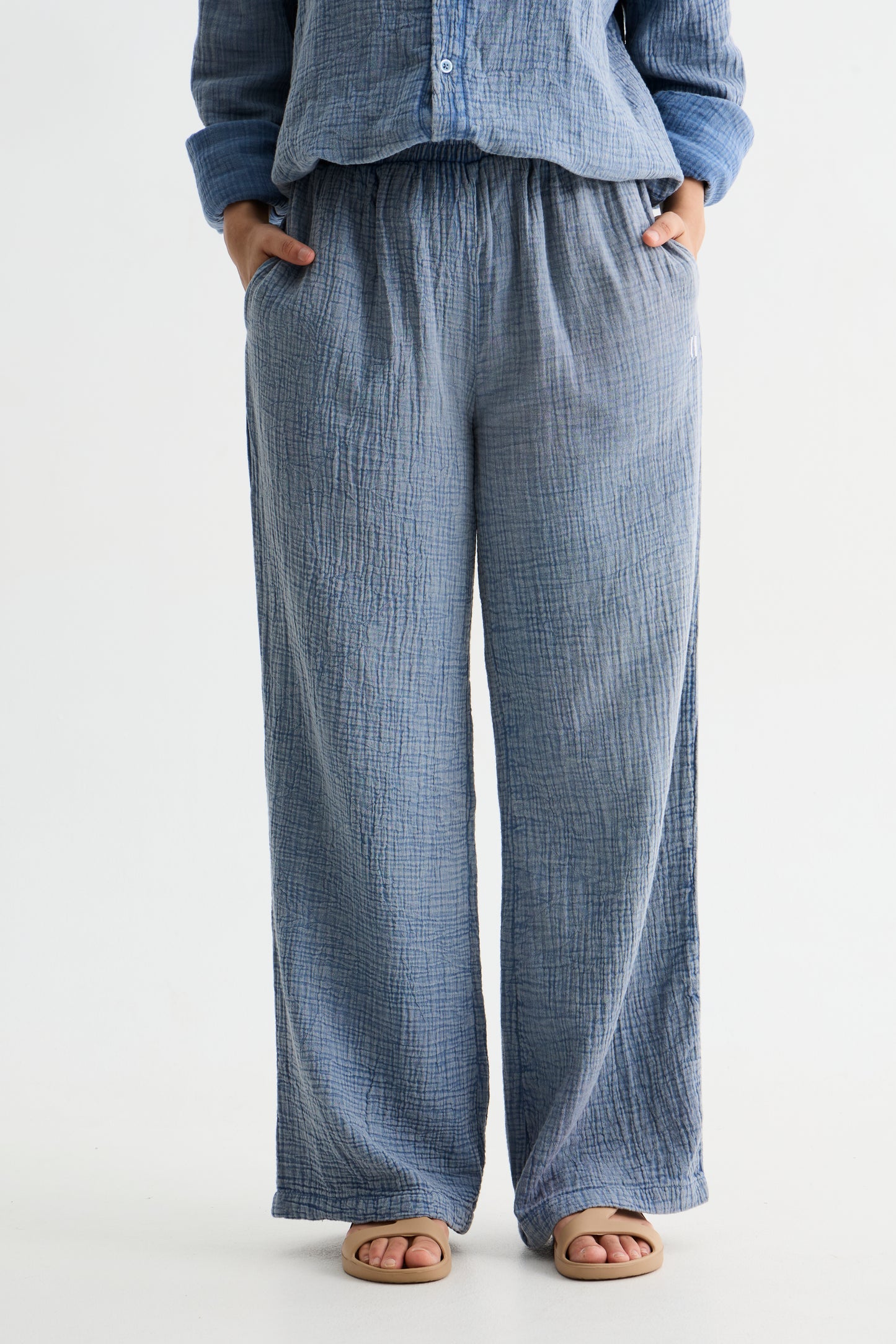Light Blue Washed Gauze Set