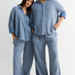 Light Blue Washed Gauze Set