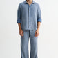 Light Blue Washed Gauze Shirt