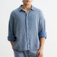 Light Blue Washed Gauze Shirt