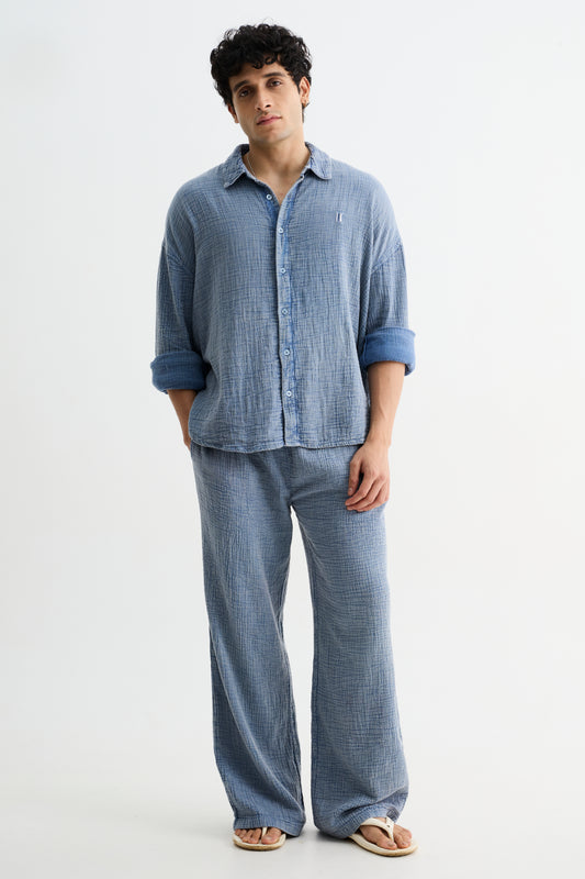 Light Blue Washed Gauze Set