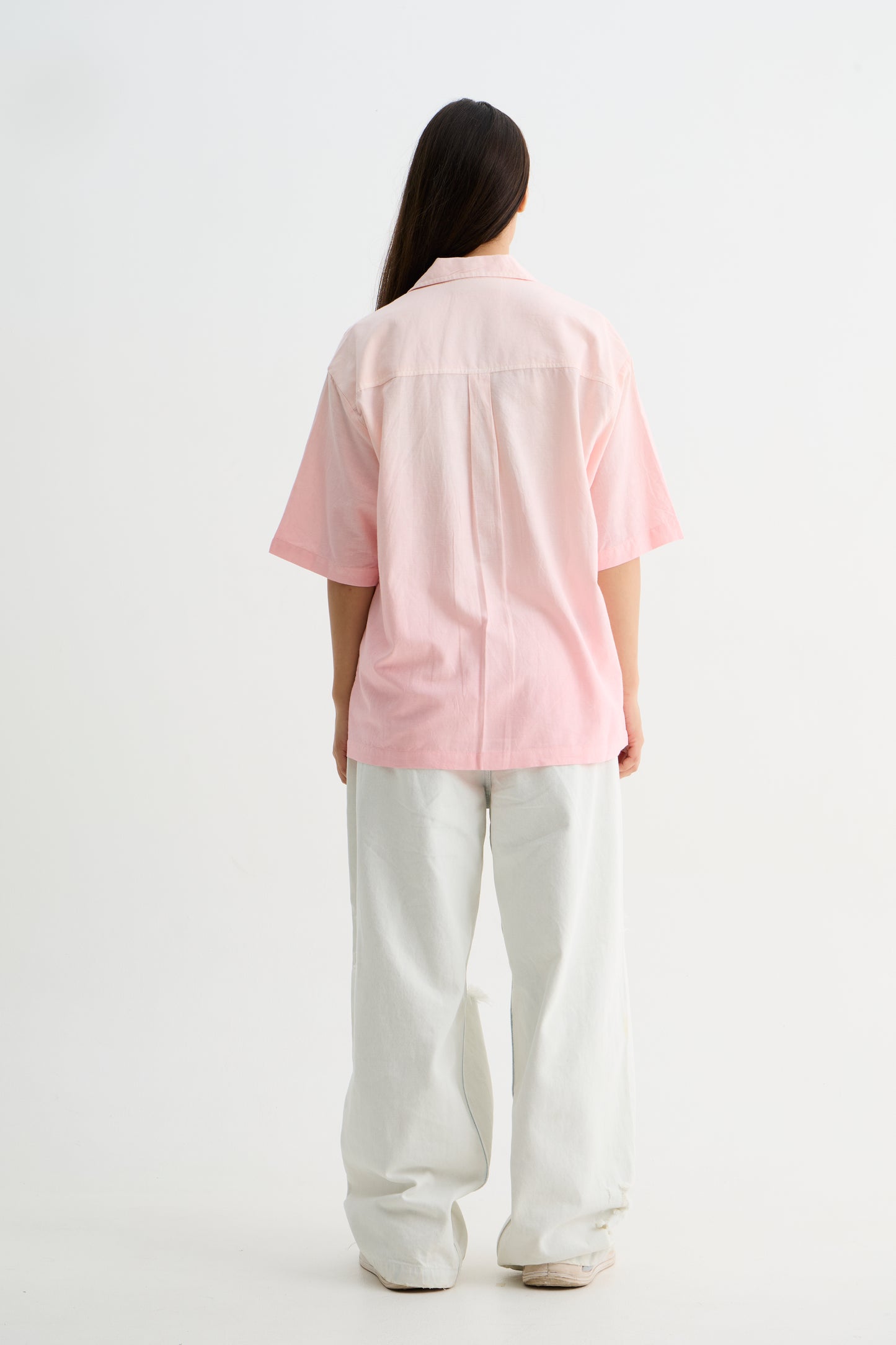 Pink Ombre Half Sleeve Shirt