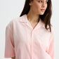 Pink Ombre Half Sleeve Shirt