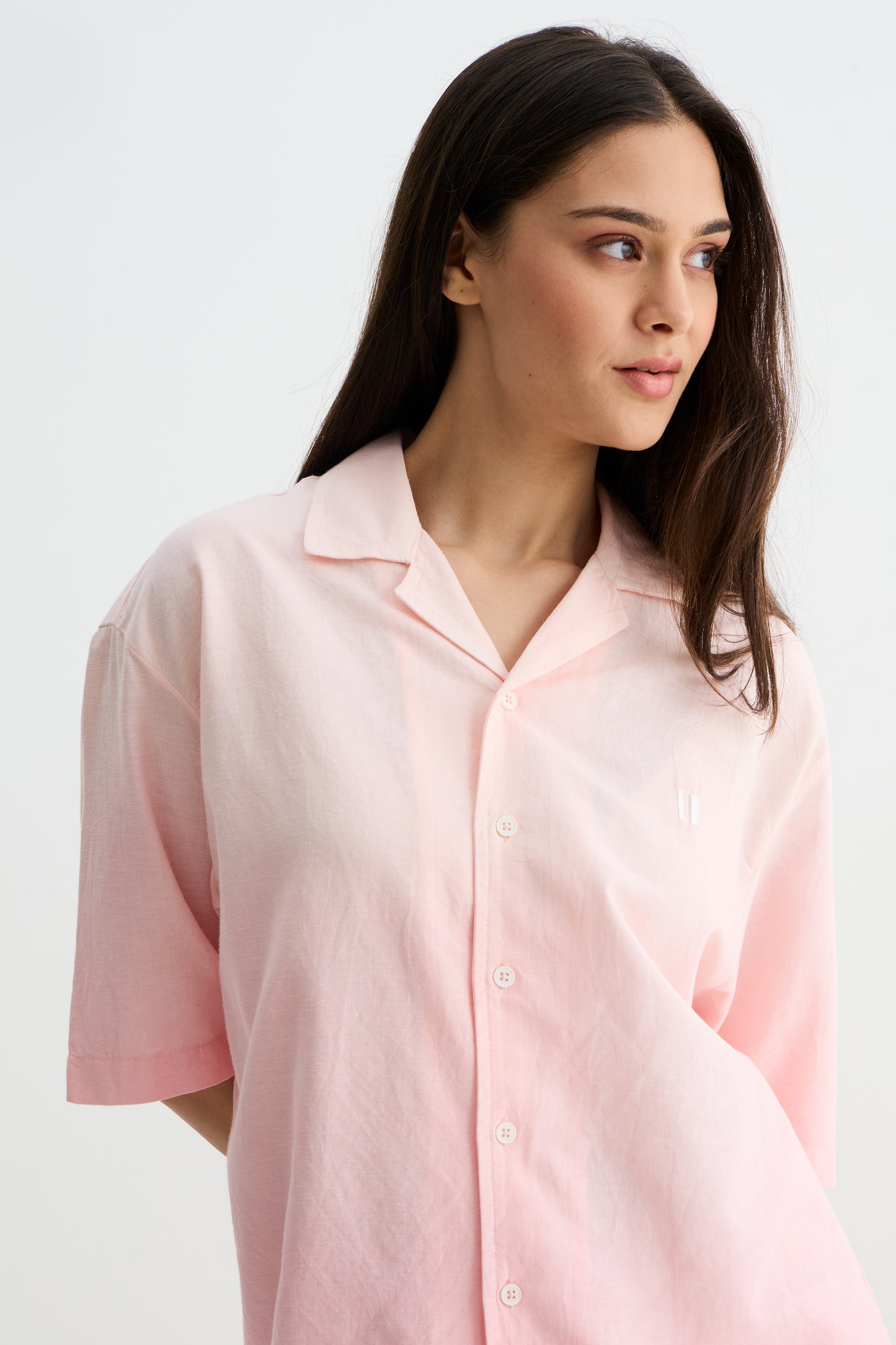 Pink Ombre Half Sleeve Shirt
