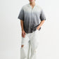 Grey Ombre Half Sleeve Shirt