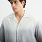 Grey Ombre Half Sleeve Shirt
