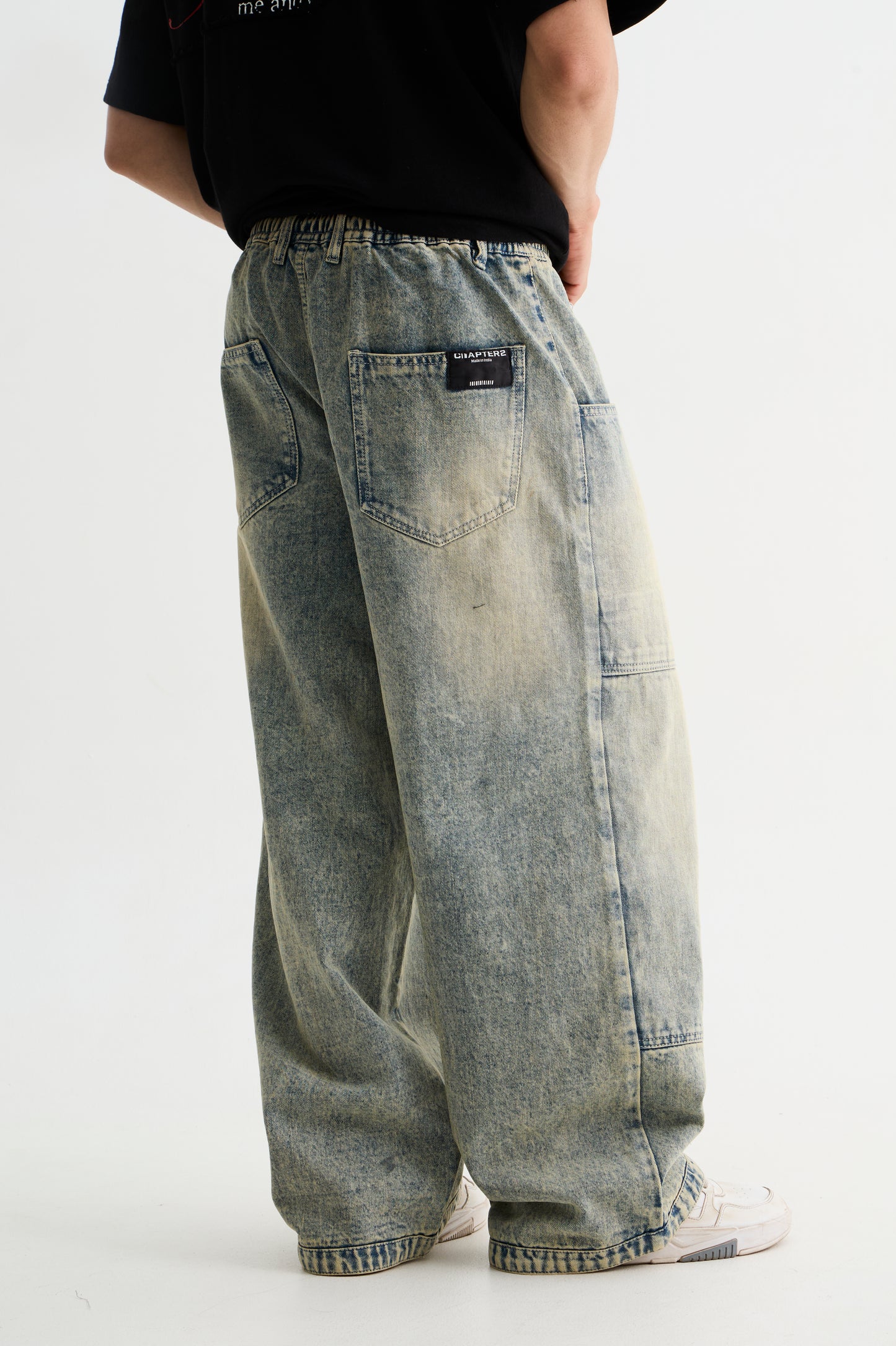 Light stone wash denim