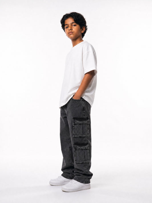 Charcoal Baggy Cargo Jr