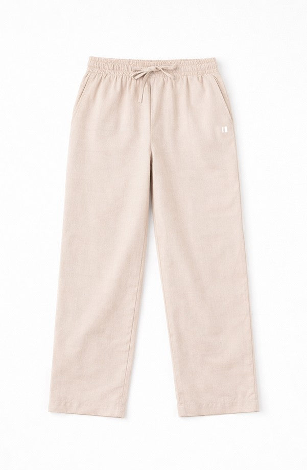 Coffee Linen Pants Jr