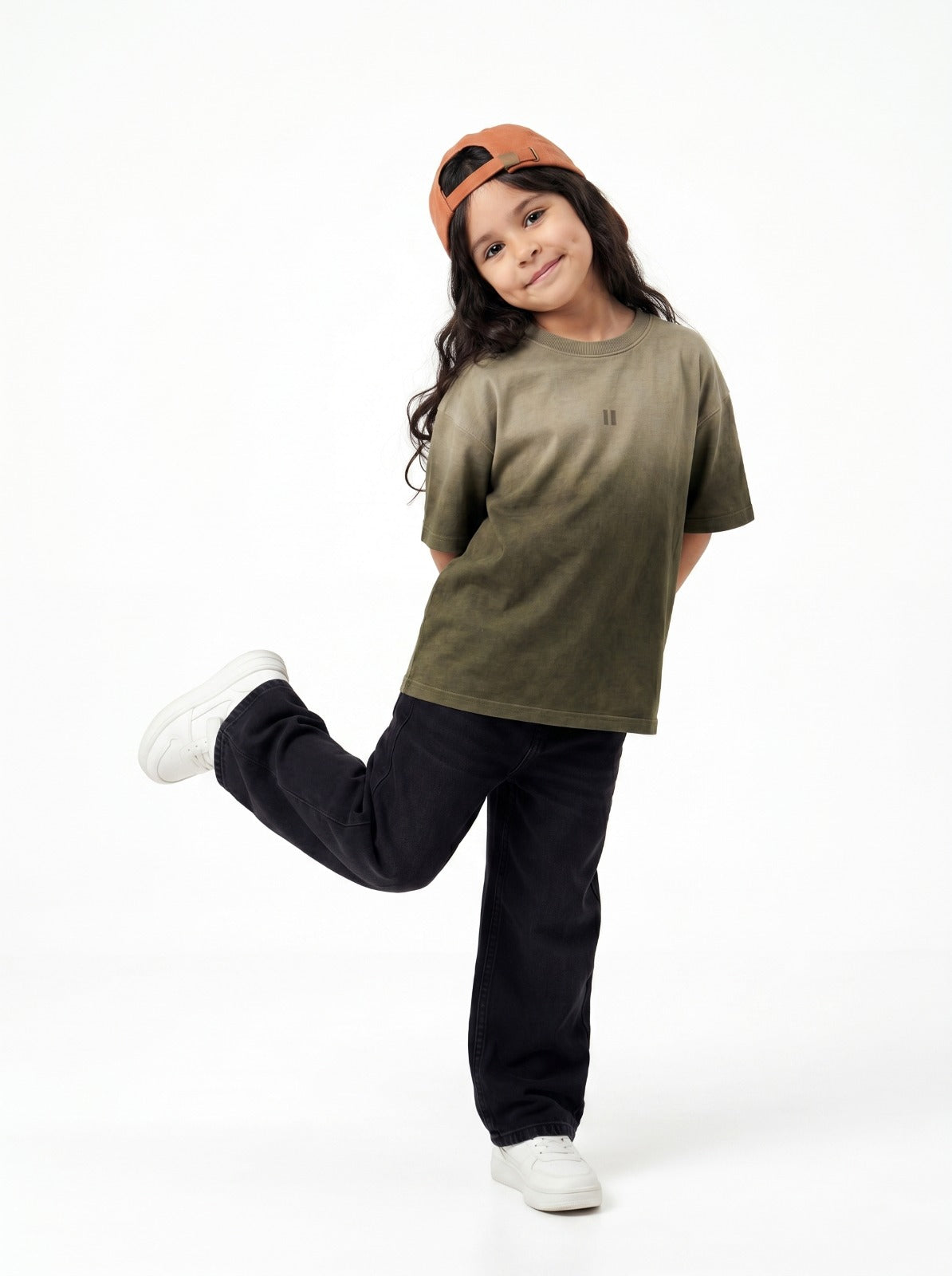 Olive Washed T-Shirt Jr