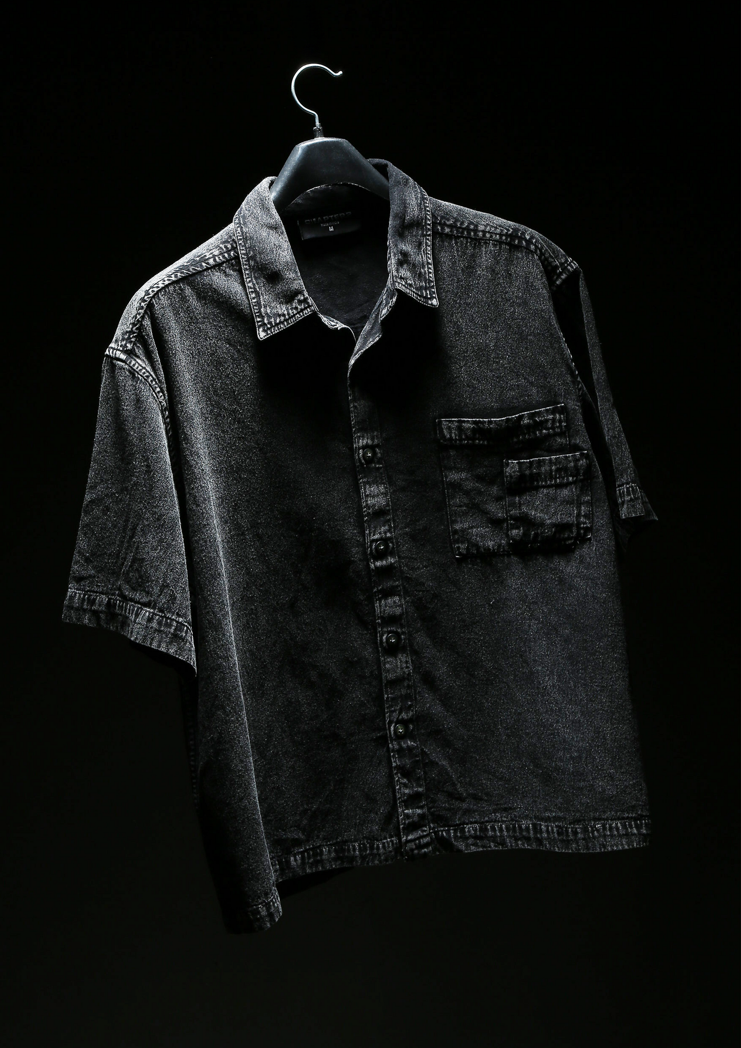 Chapter2Drip Black Acid Wash shirt — view 5