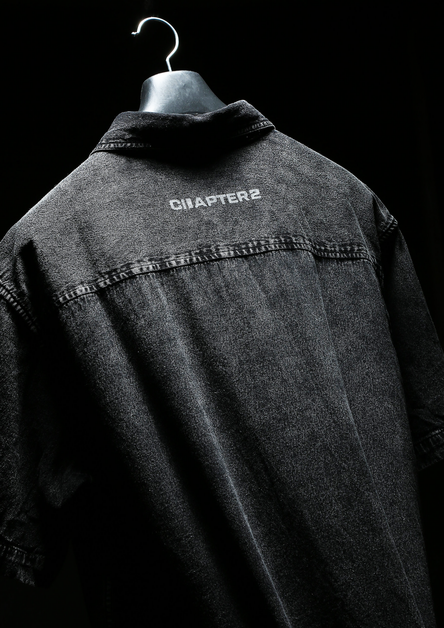 Chapter2Drip Black Acid Wash shirt — view 3