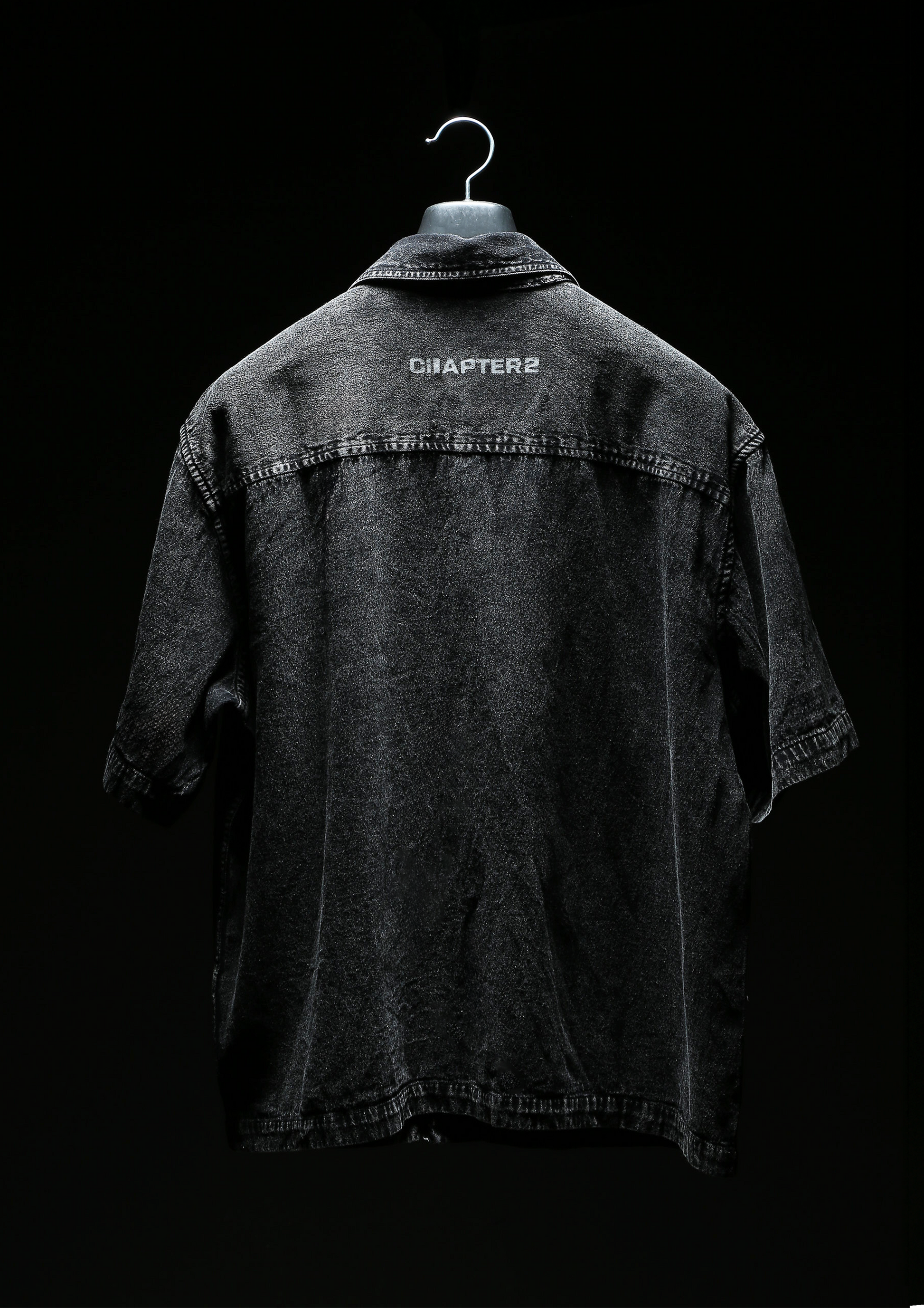 Chapter2Drip Black Acid Wash shirt — view 6